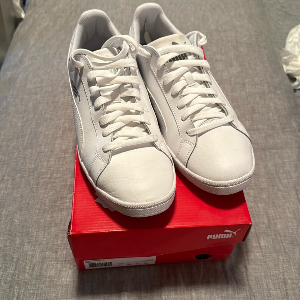 Puma White Smash Sneakers